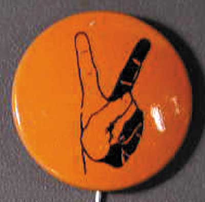 0.85 peace hands orange