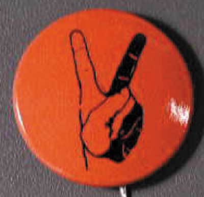 0.85 peace hands red orange