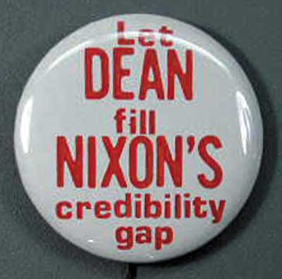 Let Dean Fill Nixon’s Credibility Gap