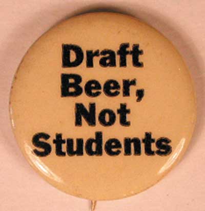 Draft beer not students