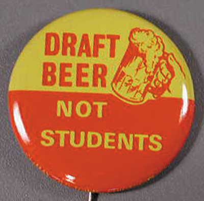 Draft beer not students
