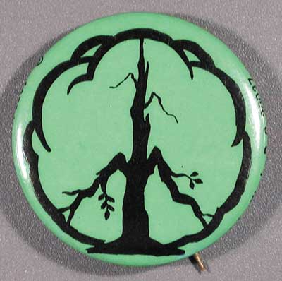 1.6 Green peace sign bra