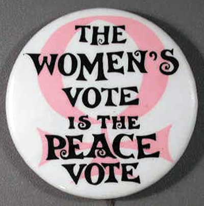 1.85 The women’s vote is the peace vote