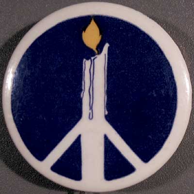 15 PEACE SYMBOLCANDLE