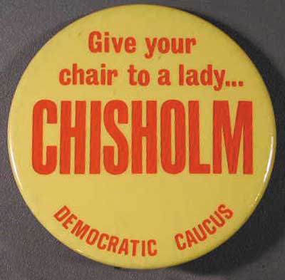 Give your chair to a lady…Chisholm