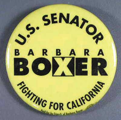 US senator Boxer