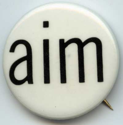 AIM white black