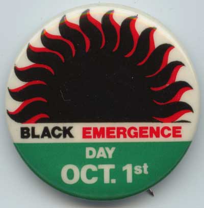 Black Emergence Day Oct 1st