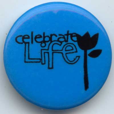 Celebrate Life bright blue