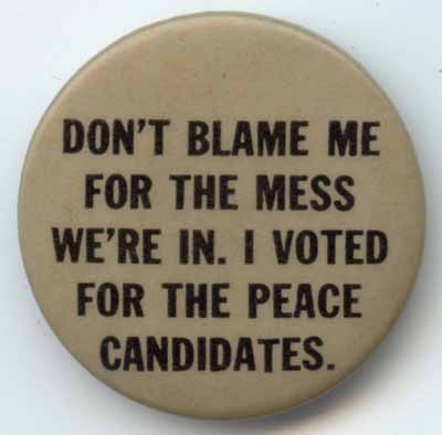 Don’t Blame Me for the Mess We’re In