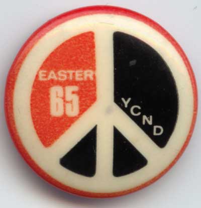 Easter 1965 peace sign YCND