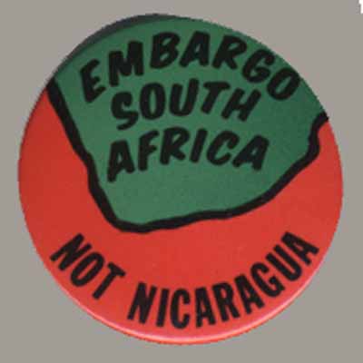 Embargo South Africa Not Nicaragua