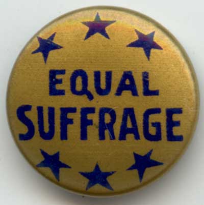 Equal Sufferage blue on gol