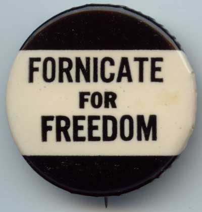 Fornicate for Freedom black