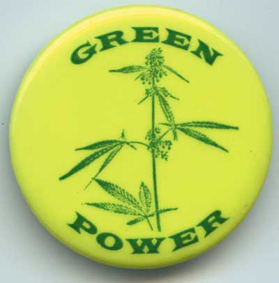 Green Power pot leaf on yel