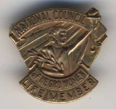 National Council of Negro Women Life Member brass