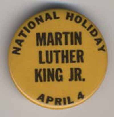 National Holiday Martin Luther King Jr April 4