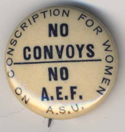 No Convoys_No AEF_No Conscription for Women