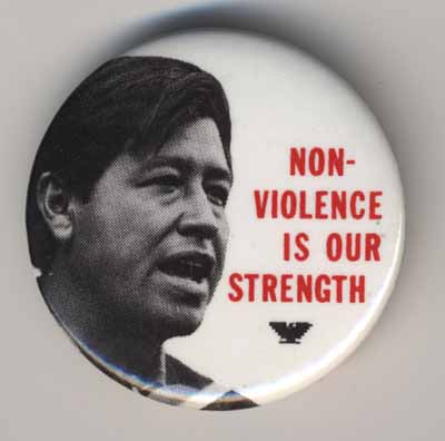 Non_violence Is Our Strength_Cesar Chavez with eagle