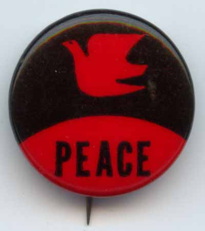 Peace red and black