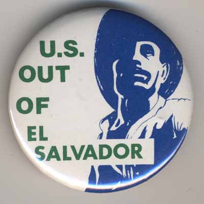 US Out Of El Salvador_blue portrait green text