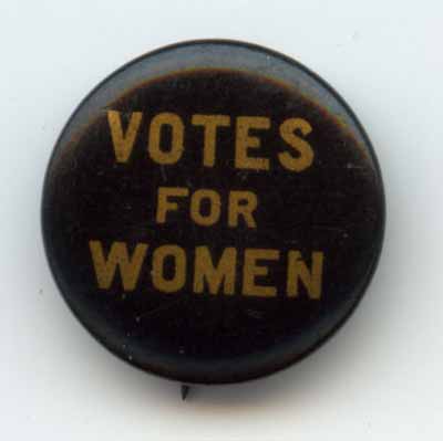 Votes for Women black and gold