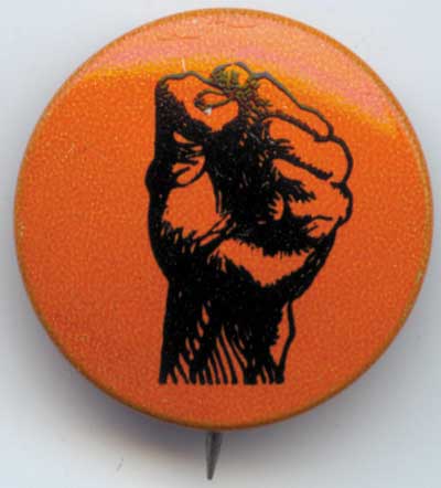 fist orange and black