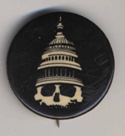 skull with US capitol bldg as hat