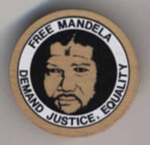 Free Mandela wooden