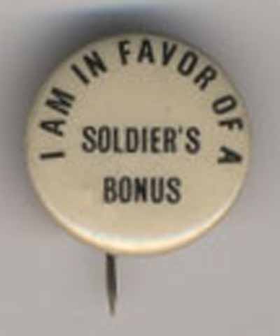 I Am in Favor of a Soldier’s Bonus