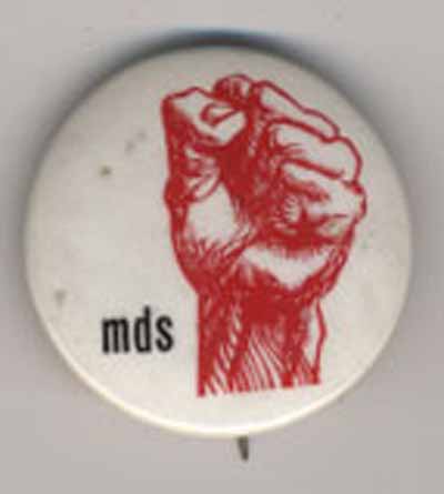 MDS (with raised red fist)