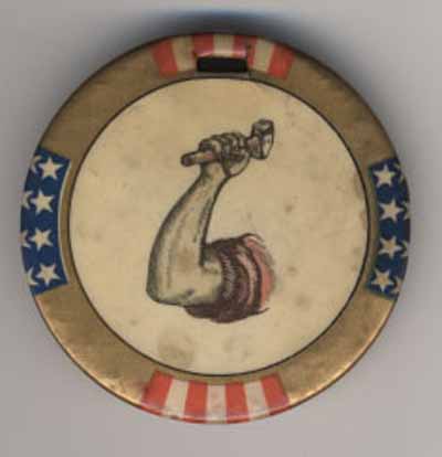 upraised arm plaque (no text)