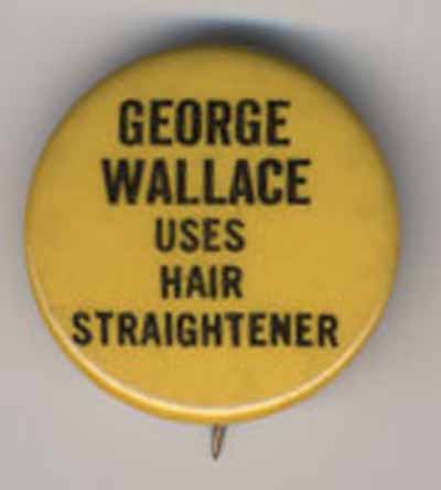 George Wallace Uses Hair Straightener