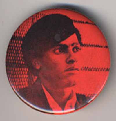 Huey Newton portrait in red no text