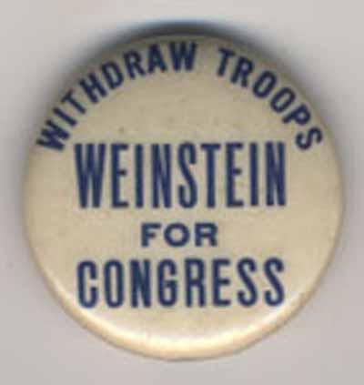 Withdraw Troops…Weinstein for Congress