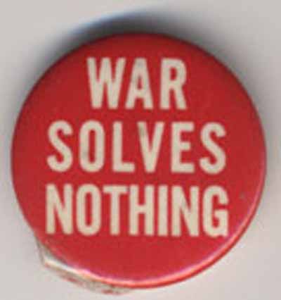 War Solves Nothing