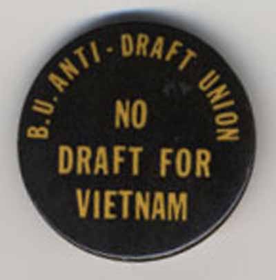 B.U. Anti-Draft Union No Draft for Vietnam