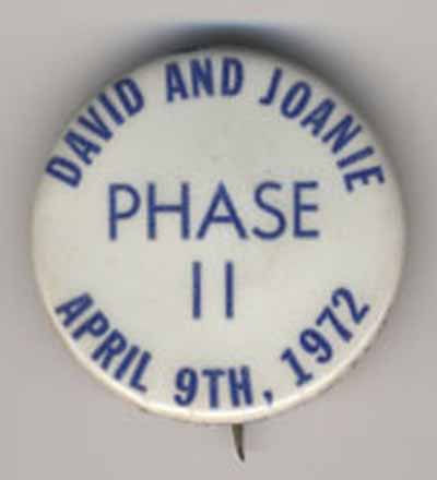 David and Joanie Phase II  April 9th, 1972