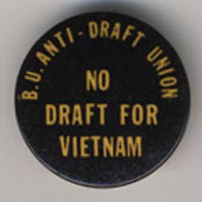 B.U. Anti-Draft Union  No Draft for Vietnam