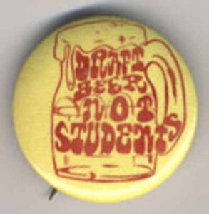 Draft Beer Not Students_sudsy mug
