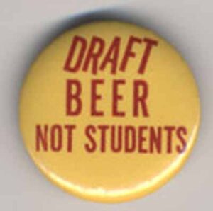 Draft Beer Not Students_yellow with red