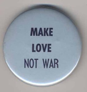 Make Love Not War_pale blue dark blue