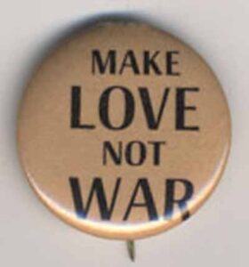 Make Love Not War_tan with black