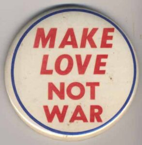 Make Love Not War_white and red