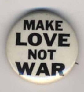 Make Love Not War_white with black