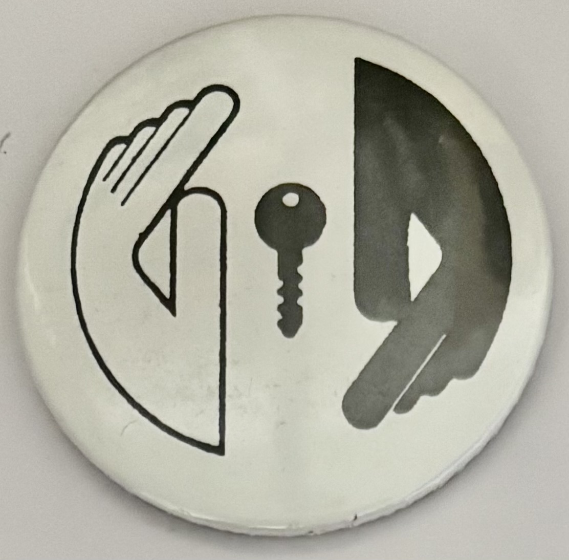 Black and White Hands Key