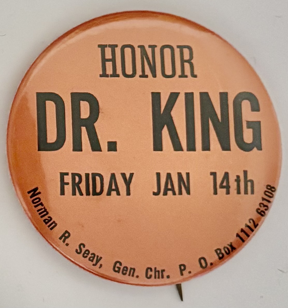Honor Dr. King Friday Jan 14th