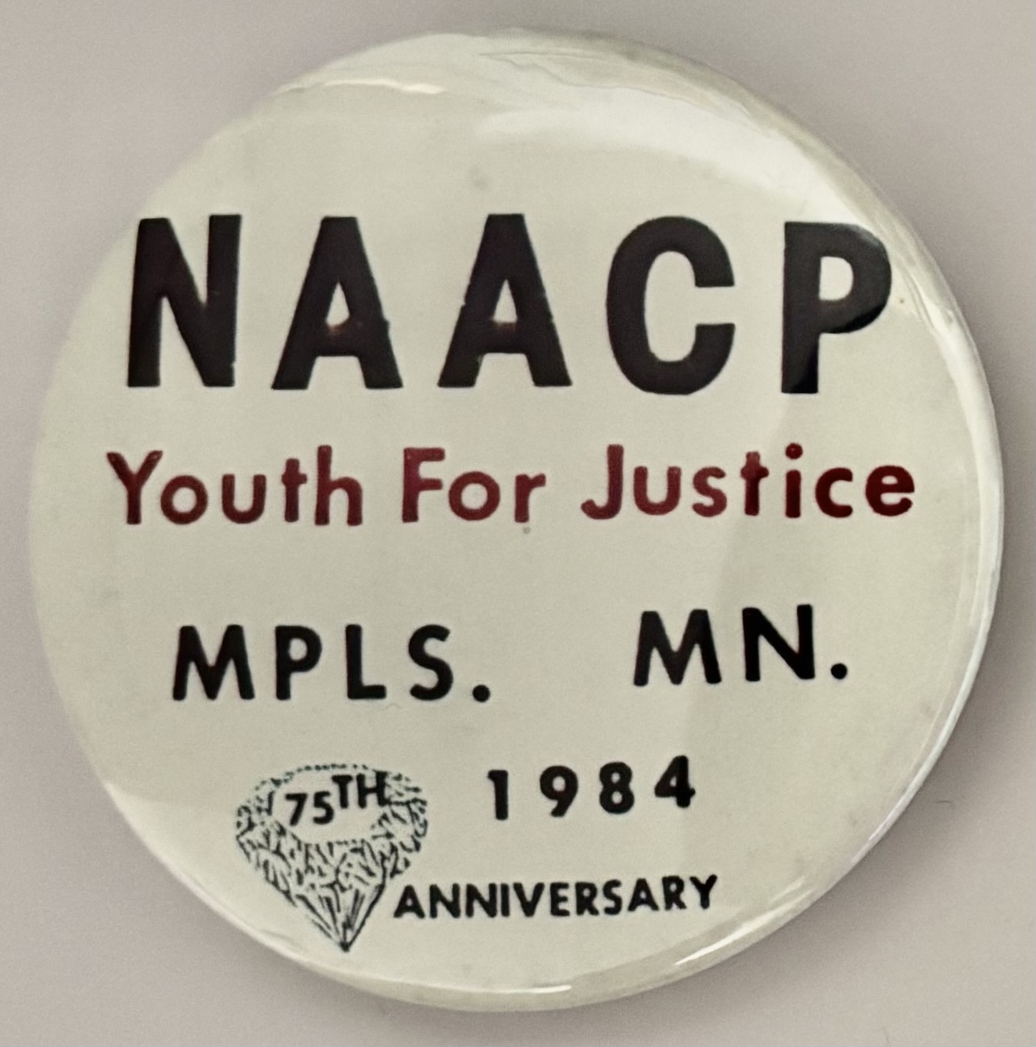 NAACP Youth for Justice MLPS. MN. 75th Anniversary 1984