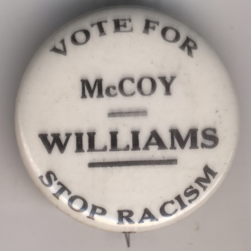 Vote for McCoy Williams Stop Racism
