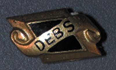 0.75 Eugene debs gold pin